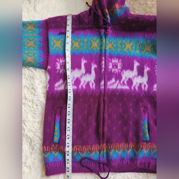 Yari Artesanias Wool Sweater - Childrens Size 10 - Picture 5 of 11